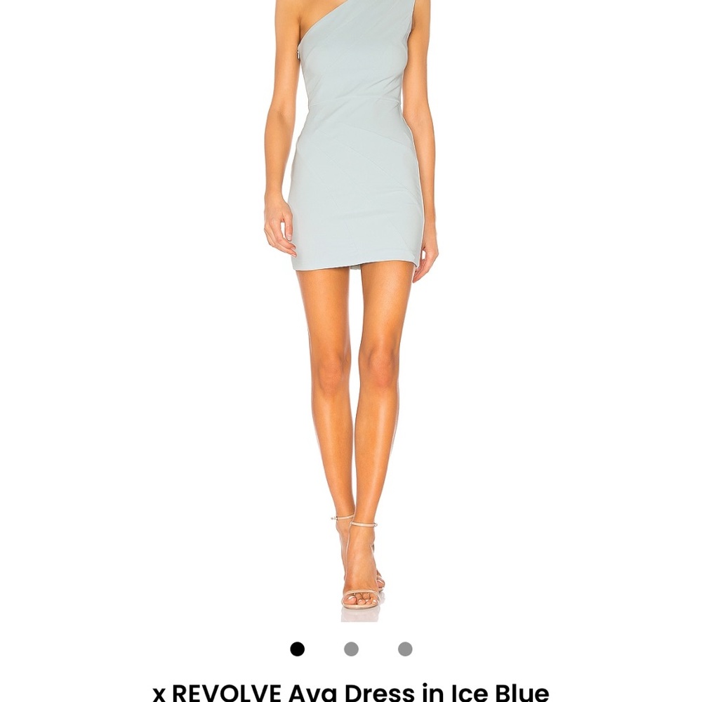 REVOLVE One-Shoulder Dress in Light Blue